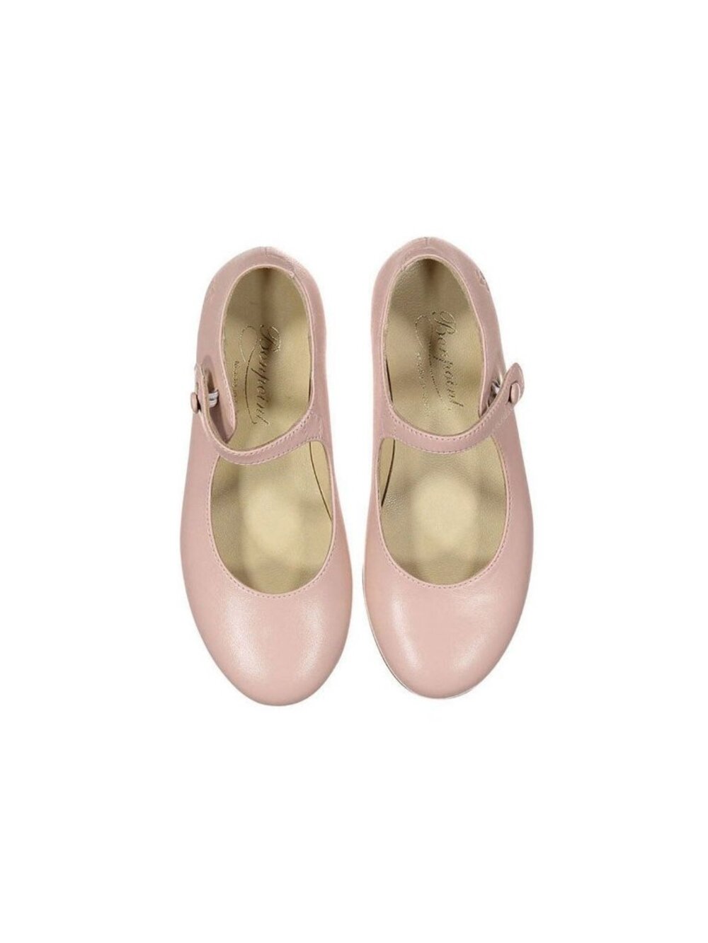 Bonpoint Girls Pink Leather Mary Jane Shoes Button Strap EU 32 US 1 Pre-owned